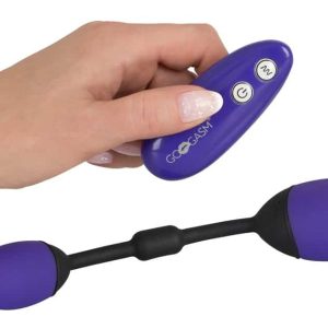 GoGasm Vibrating Love Balls - Vibrierende Liebeskugeln für Vagina und Anus Lila/Schwarz