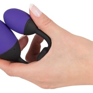 GoGasm Vibrating Love Balls - Vibrierende Liebeskugeln für Vagina und Anus Lila/Schwarz