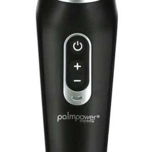 palmpower Extreme Black - Ergonomisch geformter Massagestab mit 7 Vibrationsmodi Pink/Schwarz/Silber