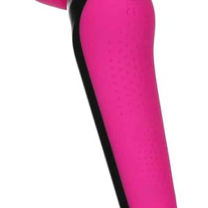 palmpower Extreme Black - Ergonomisch geformter Massagestab mit 7 Vibrationsmodi Pink/Schwarz/Silber