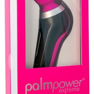 palmpower Extreme Black - Ergonomisch geformter Massagestab mit 7 Vibrationsmodi Pink/Schwarz/Silber