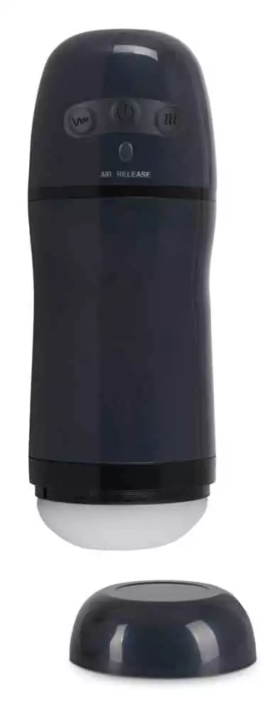 Rebel Masturbator - Saug- und Vibrationsfunktion Anthrazit/Schwarz