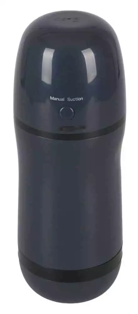 Rebel Masturbator - Saug- und Vibrationsfunktion Anthrazit/Schwarz