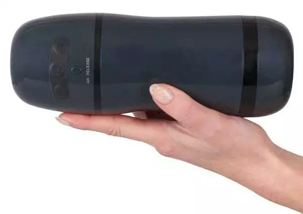 Rebel Masturbator - Saug- und Vibrationsfunktion Anthrazit/Schwarz