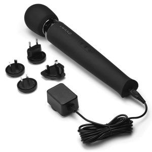 le Wand Massagestab - Großer Massagekopf, 20 Vibrationsmodi Black