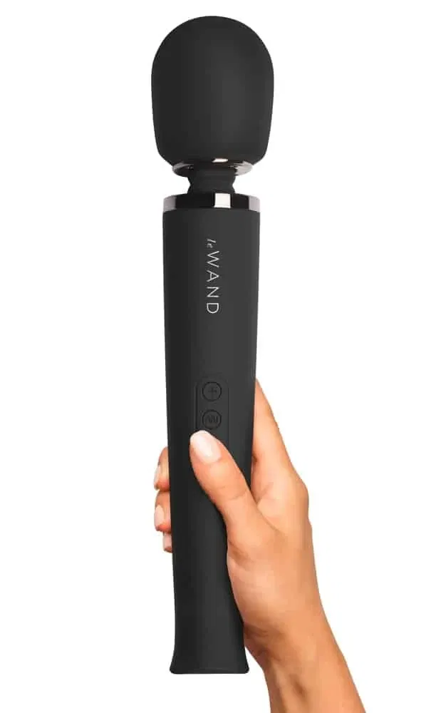 le Wand Massagestab - Großer Massagekopf, 20 Vibrationsmodi Black le Wand Massagestab - Großer Massagekopf, 20 Vibrationsmodi Black