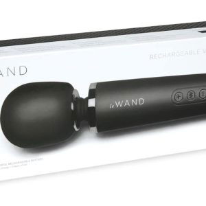 le Wand Massagestab - Großer Massagekopf, 20 Vibrationsmodi Black