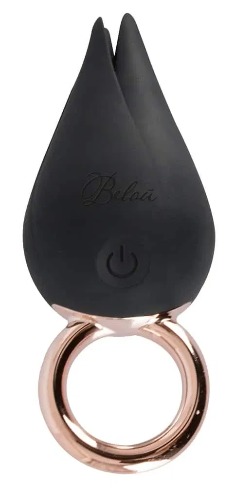Belou Fingervibrator - 7 Vibrationsmodi - Wasserdicht Schwarz/Rosegold