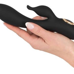 Cleopatra Rabbit Vibrator - Intensiver Genuss, wasserdicht & wiederaufladbar Schwarz/Gold