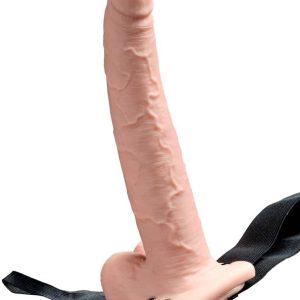 Fetish Fantasy Naturdildo mit Strap-on, 10 Vibrationsmodi