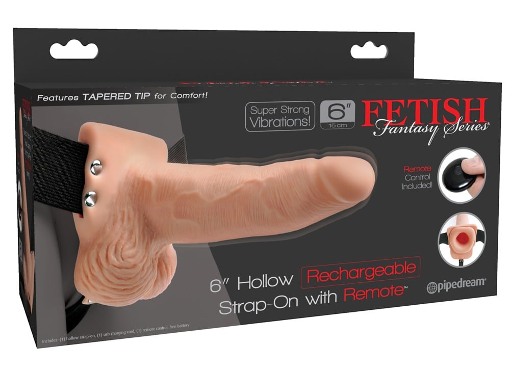 Fetish Fantasy Series Vibrierender Naturdildo mit Strap-on