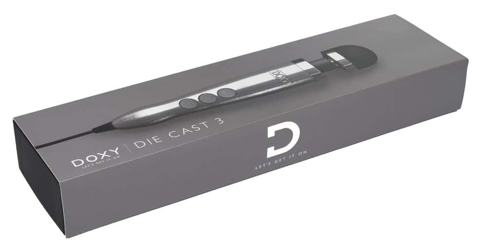 Doxy Netzgebundener Massagestab - Die Cast 3 (28cm, Ø 4,5cm) Silver