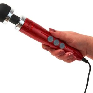 Doxy Netzgebundener Massagestab - Die Cast 3 (28cm, Ø 4,5cm) Red