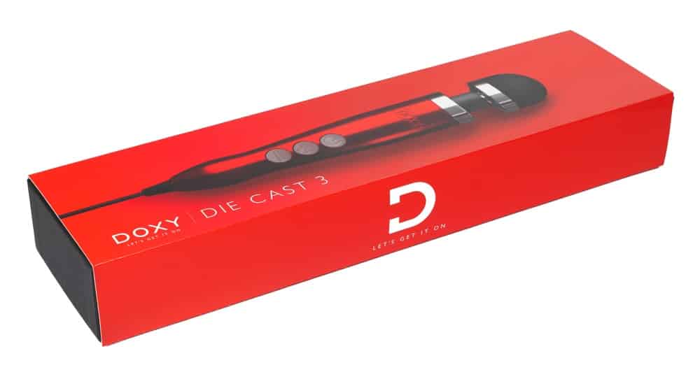 Doxy Massagestab Die Cast 3 - Ultrastark & Multispeed rot