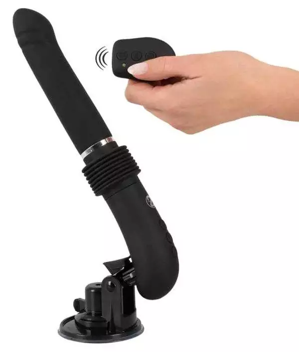 You2Toys Stoßvibrator RC 2.0 - Kabellose Fernbedienung, 7 Vibrationsmodi, 3 Stoßgeschwindigkeiten Schwarz/Silber You2Toys Stoßvibrator RC 2.0 - Kabellose Fernbedienung, 7 Vibrationsmodi, 3 Stoßgeschwindigkeiten Schwarz/Silber