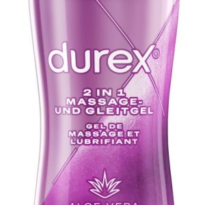 Durex Massage-Gel mit Aloe Vera - Kein Verkleben, 2in1 (200 ml)