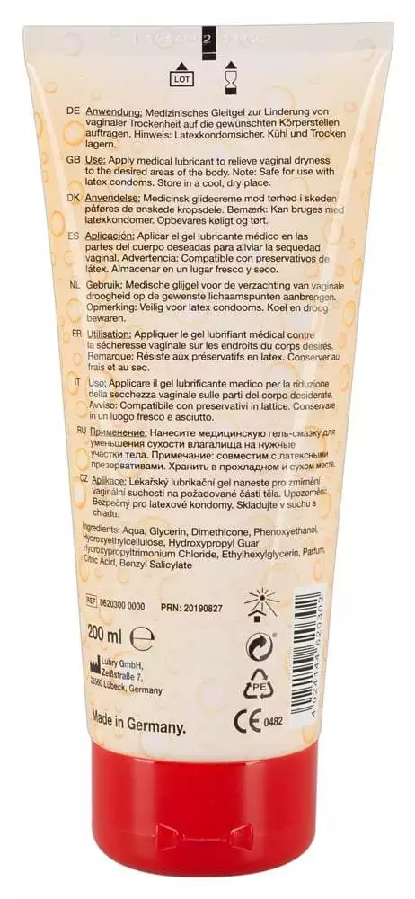 Flutschi Gleitgel - Langanhaltendes Vergnügen, vegan & glutenfrei Ambra (200 ml)