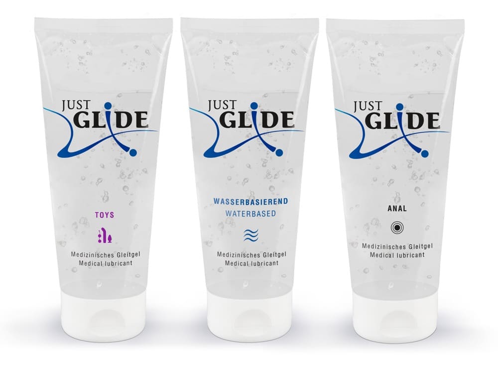 Just Glide Gleitgel Set - 3x200ml, Waterbased, Anal, Toys ohne (200 ml)