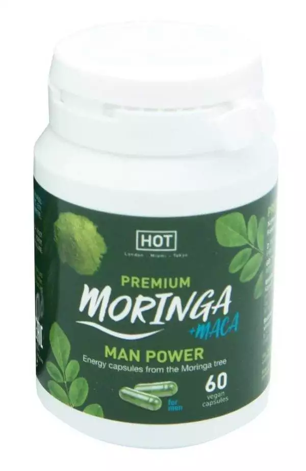 HOT Pure Moringa + Maca Man Power - Nahrungsergänzungsmittel, 60 Kapseln HOT Pure Moringa + Maca Man Power - Nahrungsergänzungsmittel, 60 Kapseln
