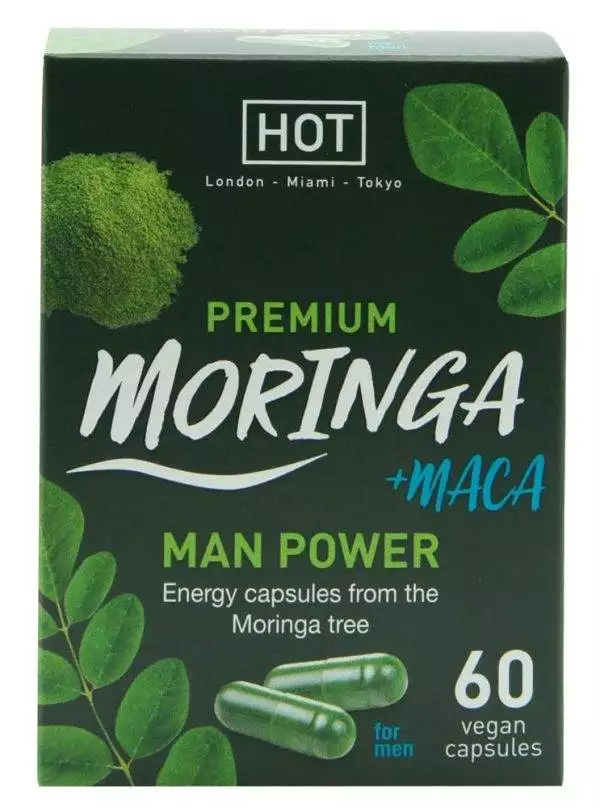 06263330000_verp HOT Pure Moringa + Maca Man Power - Nahrungsergänzungsmittel, 60 Kapseln