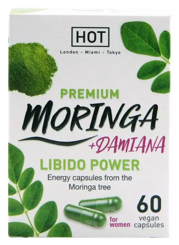 HOT BIO Moringa Man Power - Nahrungsergänzung für aktives Sexleben 41 g 60 Stück