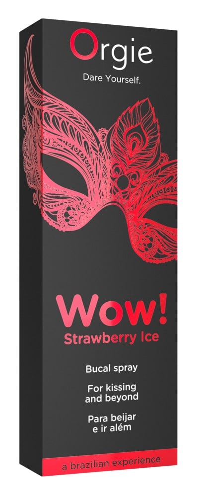 Orgie Strawberry Ice - Bucal Spray für eisig fruchtige Küsse und Oralverkehr (10ml) Eukalyptus, Menthol, Erdbeere (10 ml)