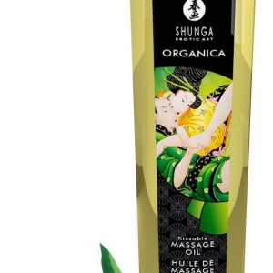 Shunga Organica Green Tea Massageöl - Luxuriöse Sinneserweckung Green Tea (240 ml)