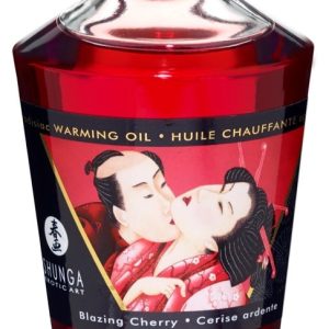 Shunga Aphrodisiac Warming Oil - Blazing Cherry (100ml) Blazing Cherry (100 ml)