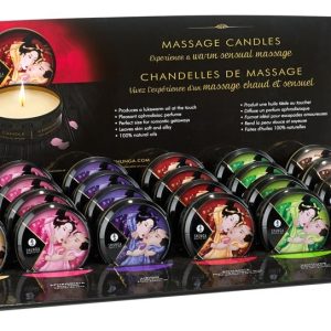 Shunga Mini Massagekerzen - 6 Düfte, 24 Stk. (30 ml)