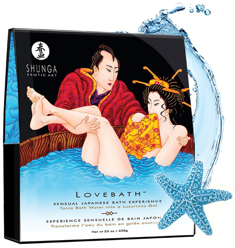 Shunga Lovebath Ocean - Luxuriöses 2-Komponenten-Badepulver (70 Zeichen) Ocean Temptation (650 g)