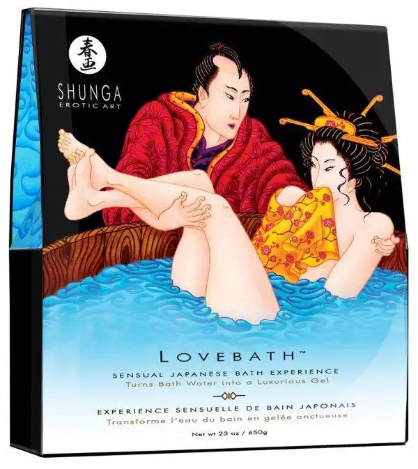 Shunga Lovebath Ocean - Luxuriöses 2-Komponenten-Badepulver (70 Zeichen) Ocean Temptation (650 g)