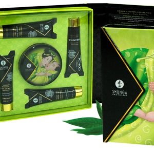 Shunga Geisha's Secret Set - Luxuriöse Miniaturen für sinnliche Massagen Exotic Green Tea