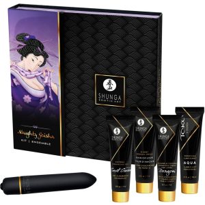 Shunga Naughty Geishas Set - 5-teiliges Luxus-Miniaturen & Vibrator Set