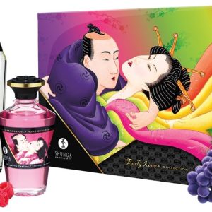 Shunga Fruity Kisses - 3-teiliges Luxus-Set für sinnliche Momente