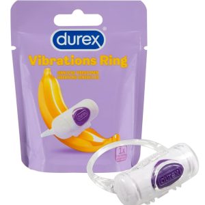 Durex Pleasure Box - Intensiver Vibro-Penisring, hauchdünne Kondome, sexy Lingerie bunt