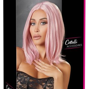 Cottelli ACCESSOIRES - Trendige Bob-Perücke, rosa (1 Stück)