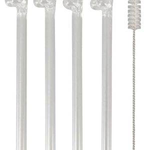 EcoParty Willy Glas-Trinkhalm 4er Set (4 Stück) EcoParty Willy Glas-Trinkhalm 4er Set (4 Stück) – Bild 3