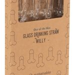 EcoParty Willy Glas-Trinkhalm 4er Set (4 Stück)