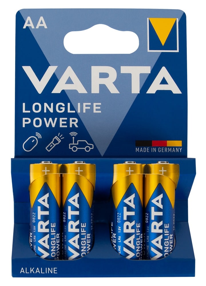 Varta Power Pack - Kraftvolle 1,5 Volt-Batterien (4er-Set) (4 Stück)