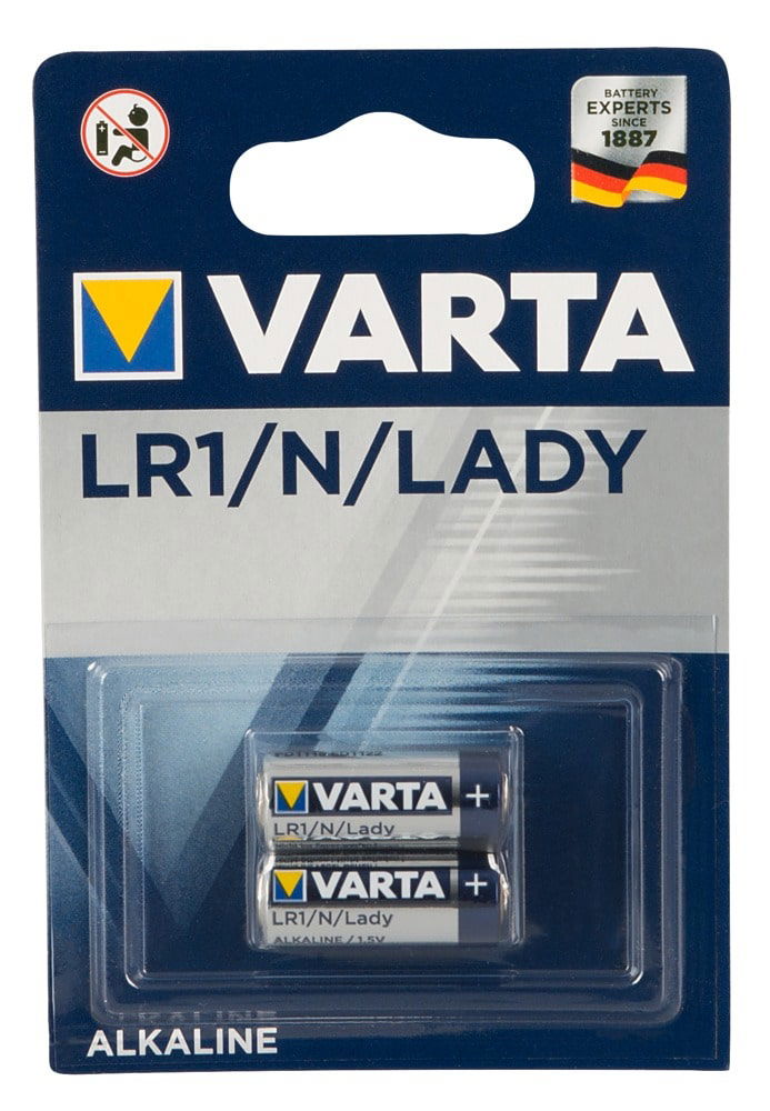 VARTA Batterie LR1/N/LADY - 2er Set, Made in Germany (2 Stück)