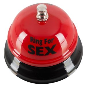 Lustklingel Rote Tischglocke "Ring for Sex"