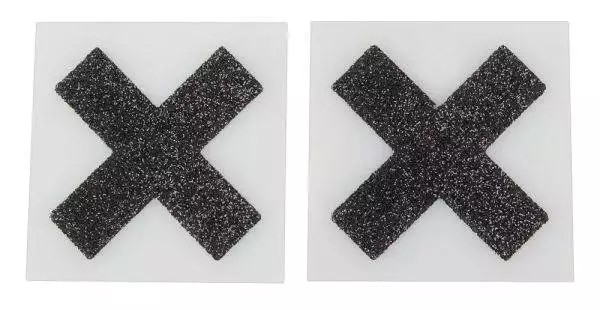 Cottelli ACCESSOIRES - Glitzernde Nippel-Kreuze (1 Paar) Cottelli ACCESSOIRES - Glitzernde Nippel-Kreuze (1 Paar)