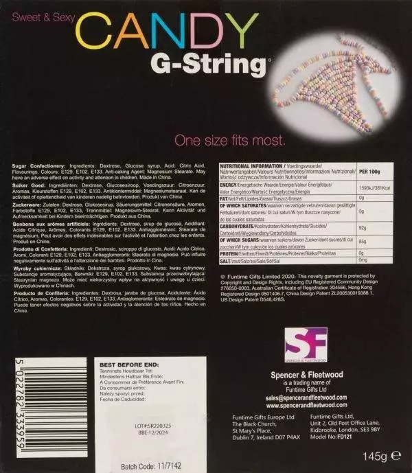 Spencer & Fleetwood Candy String - Zum Anknabbern! bunt (145 g)