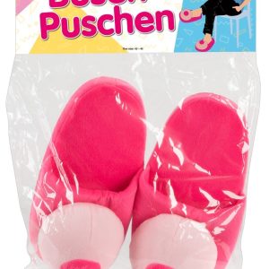 Plüsch-Füße "Pinkes Busenpuschen"