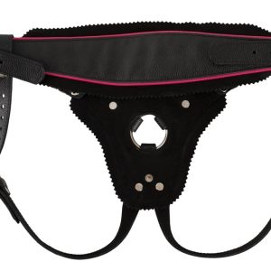 ZADO Trachten Strap-On schwarz-pink S-L