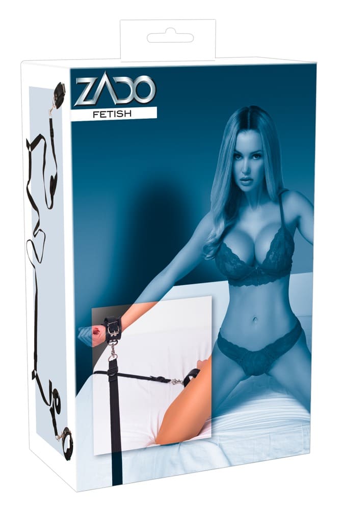 ZADO Leder Bettfessel - Profimäßiges Bondage-Set