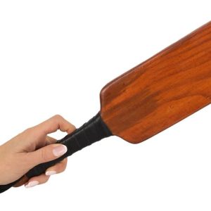 ZADO Spanking Paddle - Massives Vollholz, schöne Maserung braun/schwarz