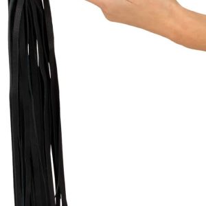 ZADO Leder Flogger Wood - Handlicher Flogger mit weichen Riemen braun/schwarz