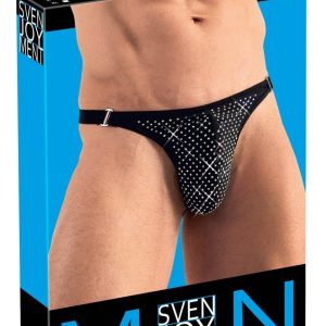 Svenjoyment String mit Glitzer-Steinen | Exklusives Design | Hoher Tragekomfort XL