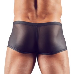 Svenjoyment Herren Pants - Reißverschluss, semitransparent, glänzend L